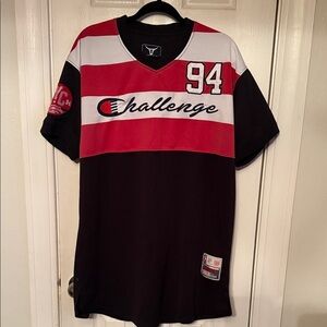Challenge Screenshot Men's Red and Black Jersey #314